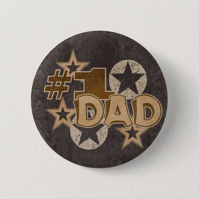 Dad 6 Cm Round Badge (Front)