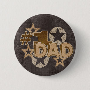 Dad 6 Cm Round Badge