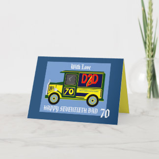 Dad 70th birthday card
