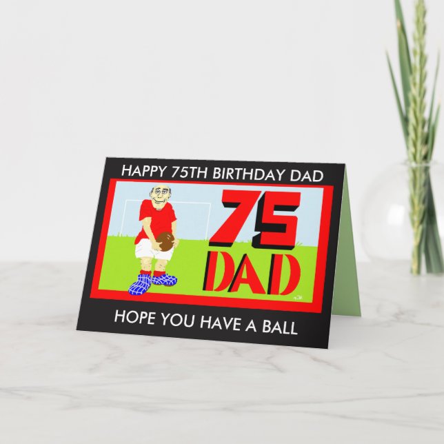 dad 75th birthday card (Front)