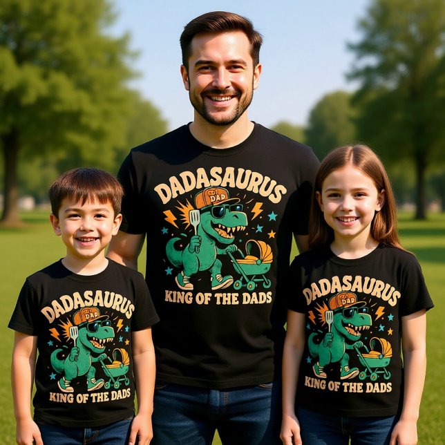 Dad-a-saurus Rex King, Funny Dinosaur  T-Shirt (Creator Uploaded)