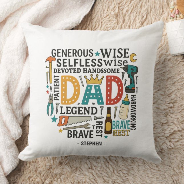 Dad – A Tribute of Strength, Love, & Devotion (2) Cushion (Blanket)