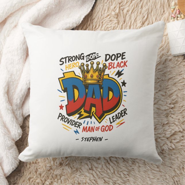Dad – A Tribute of Strength, Love, & Devotion (3) Cushion (Blanket)