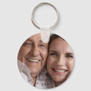 Dad & Adult daughter father's day your image names Key Ring