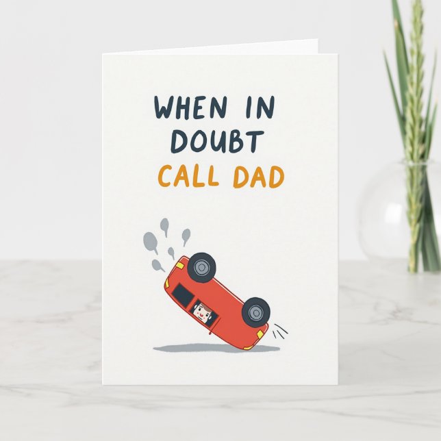 Dad Advice Auto Card (Front)