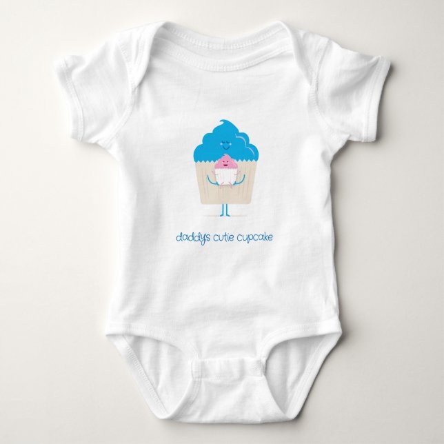 Dad and Baby Cupcake Bodysuit (Front)