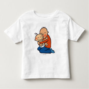 Dad and Baby Hugging Toddler T-Shirt