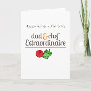 Dad and Chef Extraordinaire Card