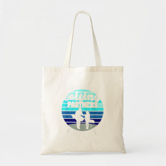 Dad And Daughter Golfing Golf Partners Matching Tote Bag