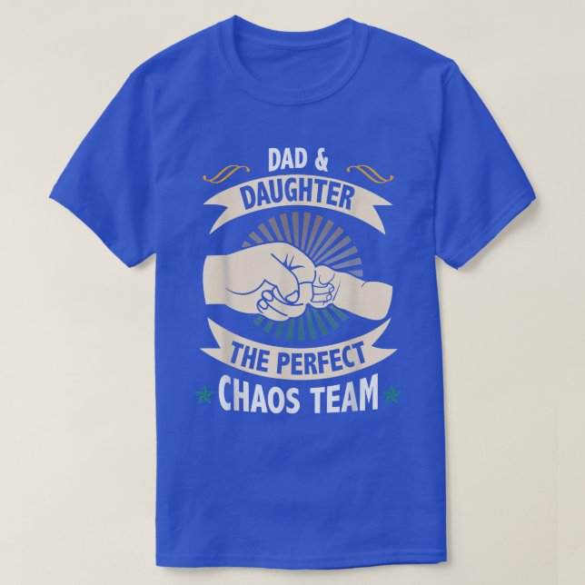 Dad And Daughter The Perfect Chaos Team Father's D T-Shirt (Design Front)