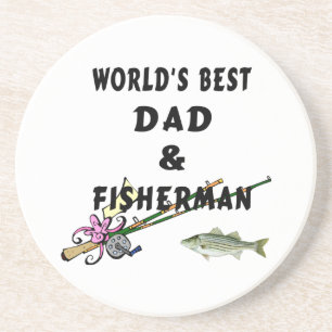 Dad And Fisherman Coaster