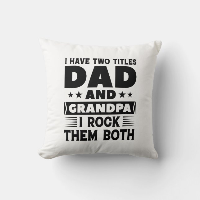 Dad And Grandpa Cushion (Front)