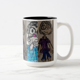DAD AND MOM Two-Tone COFFEE MUG