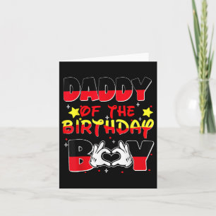 Dad And Mum Daddy Of The Birthday Boy Family Party Card