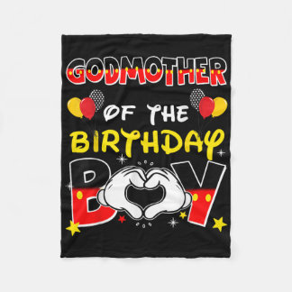 Dad And Mum Godmother Of The Birthday Boy Family P Fleece Blanket