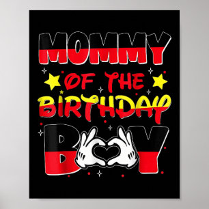 Dad And Mum Mummy Of The Birthday Boy Family Party Poster