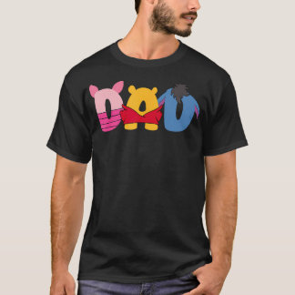 Dad And Mum Of The Birthday Girl Bear Family Match T-Shirt
