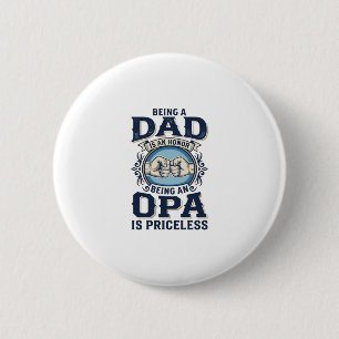 Dad and Opa Vintage Fist Bump Shirt Design_1 6 Cm Round Badge