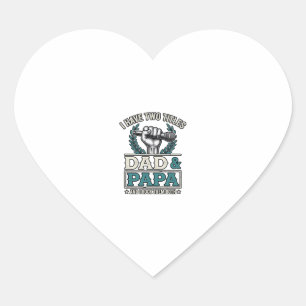 Dad And Papa Rock Titles Vintage Microphone Shirt_ Heart Sticker