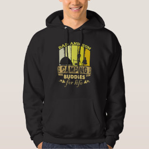 Dad And Son Camping Buddies For Life Hoodie