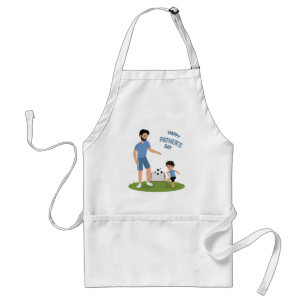 Dad and Son Matching Outfits Father's Day. Standard Apron