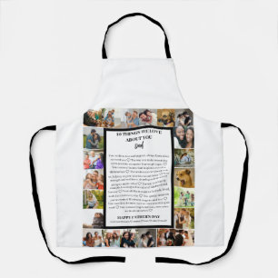 Dad appreciation   Fathers Day 22 Photo Collage Apron