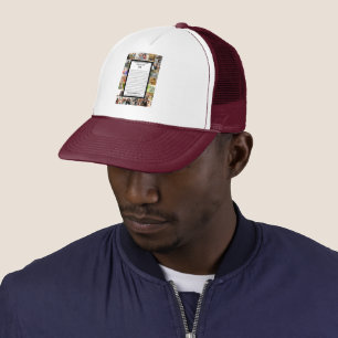 Dad appreciation   Fathers Day 22 Photo Collage Trucker Hat