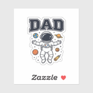 Dad Astronaut Space Vector Shirt Design_1