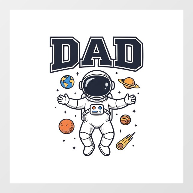 Dad Astronaut Space Vector Shirt Design_1 (Sheet)