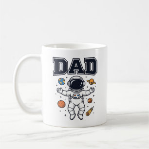 Dad Astronaut Space Vector Shirt Design_1 Coffee Mug
