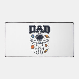 Dad Astronaut Space Vector Shirt Design_1 Desk Mat