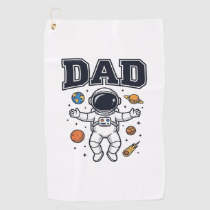 Dad Astronaut Space Vector Shirt Design_1 Golf Towel