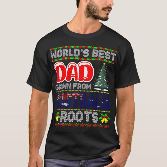 Dad Australia Christmas Gift Idea Ugly Sweater (Front)