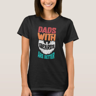 Dad Barber Grandpa Hair Stylist Man Beard Distres T-Shirt