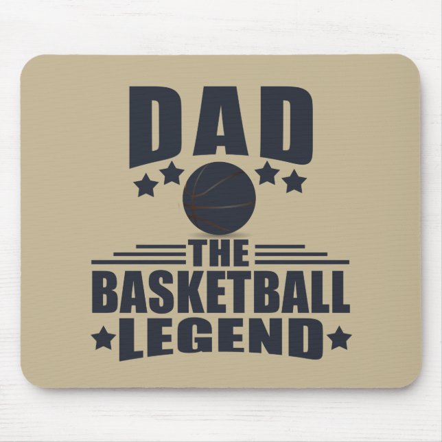 Dad basketball legend  mouse pad (Front)
