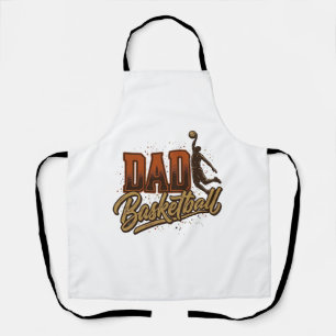 Dad Basketball Vintage Engraving Shirt Design_1 Apron