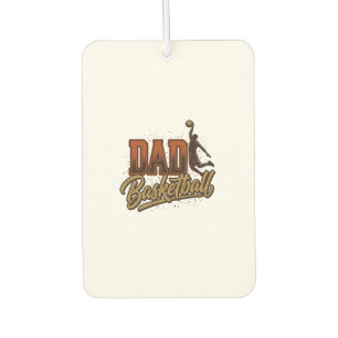 Dad Basketball Vintage Engraving Shirt Design_1 Car Air Freshener
