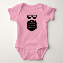 Dad beard Baby One Piece Body Suit