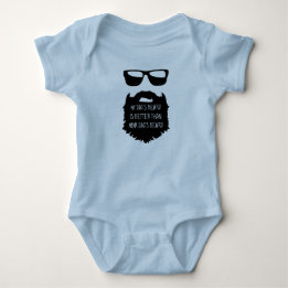 Dad beard Baby One Piece Body Suit Bodysuit
