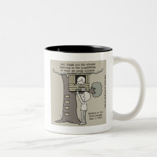 Dad Believes in Possibilities Two-Tone Coffee Mug
