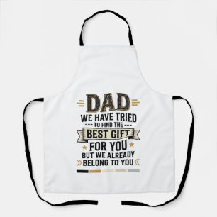 Dad Best Gift Belong to You Vintage Vector Shirt_1 Apron
