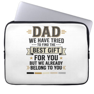 Dad Best Gift Belong to You Vintage Vector Shirt_1 Laptop Sleeve
