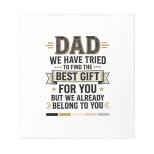 Dad Best Gift Belong to You Vintage Vector Shirt_1 Notepad