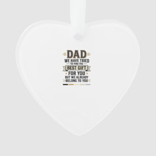 Dad Best Gift Belong to You Vintage Vector Shirt_1 Ornament