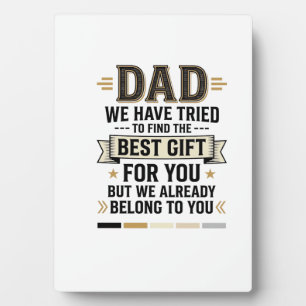 Dad Best Gift Belong to You Vintage Vector Shirt_1 Plaque