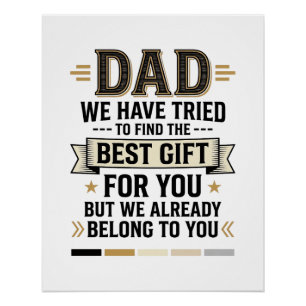 Dad Best Gift Belong to You Vintage Vector Shirt_1 Poster