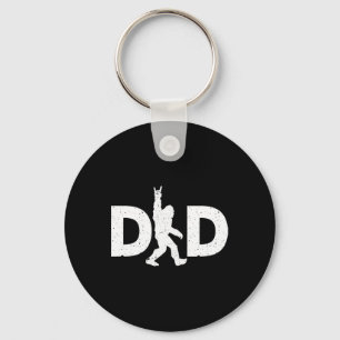 Dad Bigfoot Fathers Day Key Ring