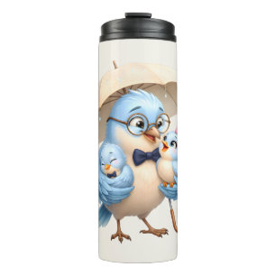 Dad Bird Thermal Tumbler Family Style