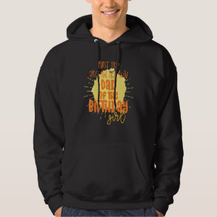 Dad Birthday Girl First Trip Around The Sun Galaxy Hoodie