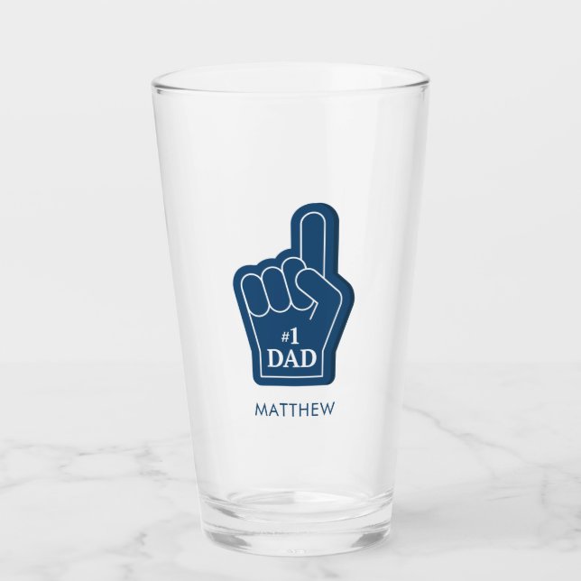 Dad Birthday Keepsake Personalised Glass (Front)